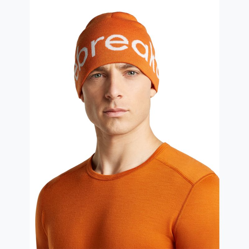 Zimná čiapka icebreaker Merino Icebreaker Beanie spice/ecru heather 3