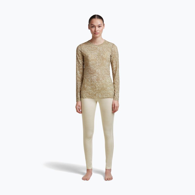 Dámske tričko longsleeve icebreaker Merino 200 Oasis Crewe Moss Bloom cumin/undyed/aop 4