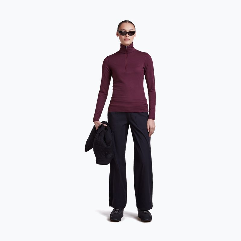 Dámska termo bielizeň Icebreaker 200 Oasis LS Half Zip dark berry 2
