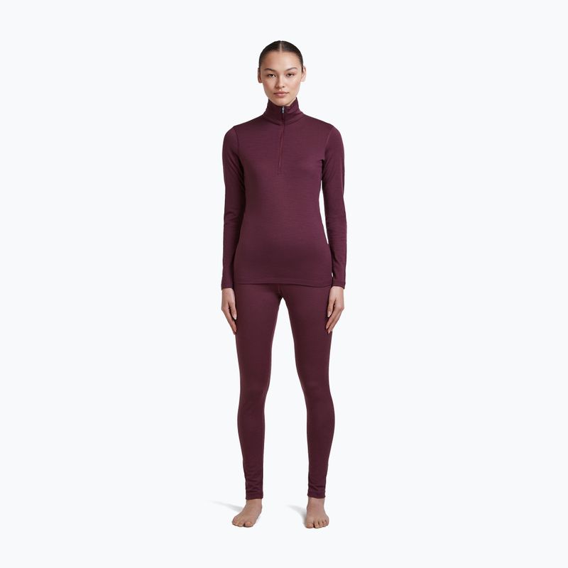 Dámska termo bielizeň Icebreaker 200 Oasis LS Half Zip dark berry 4