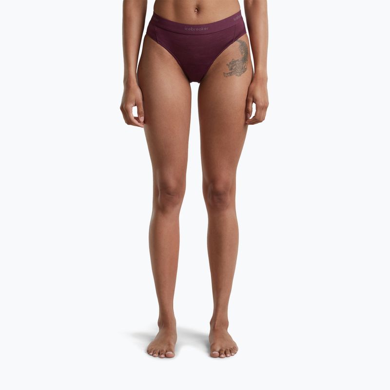 Dámske termo nohavičky Icebreaker Merino 125 Cool-Lite Sprite Hipster dark berry 2