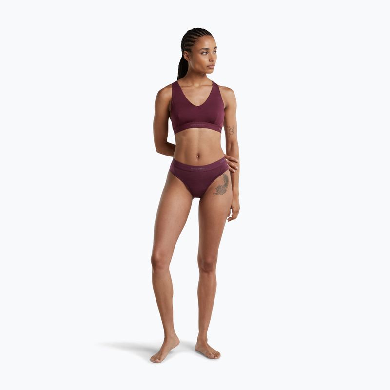 Dámske termo nohavičky Icebreaker Merino 125 Cool-Lite Sprite Hipster dark berry 3
