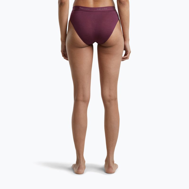 Dámske termo nohavičky Icebreaker Merino 125 Cool-Lite Sprite Hipster dark berry 4