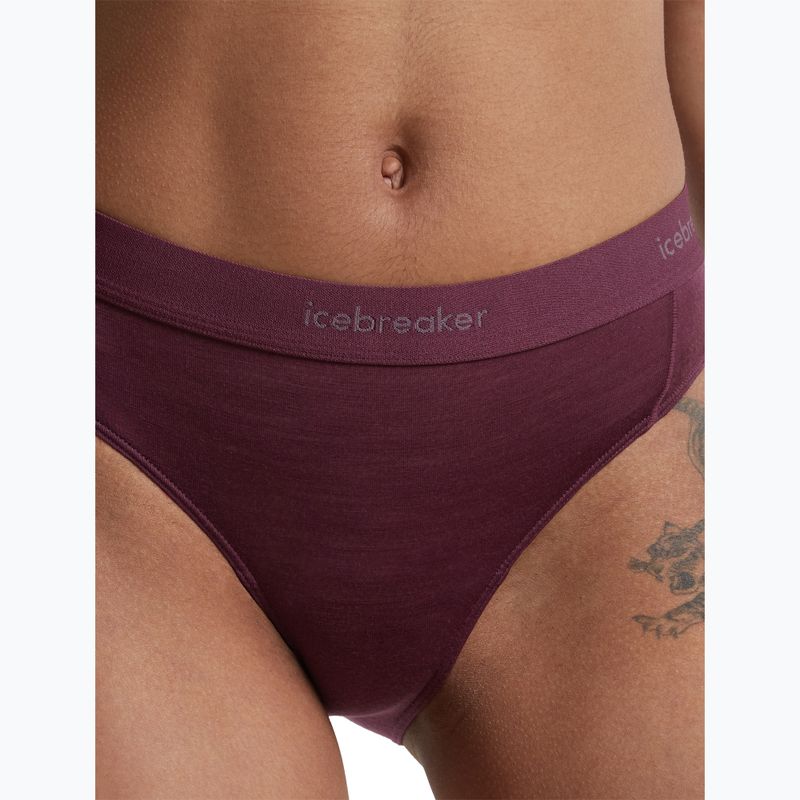 Dámske termo nohavičky Icebreaker Merino 125 Cool-Lite Sprite Hipster dark berry 6