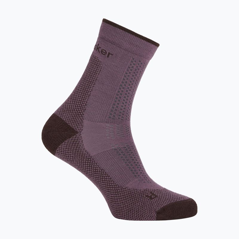Dámske ponožky Icebreaker Merino Hike+ Ultralight Quarter grey plum/bittersweet 2