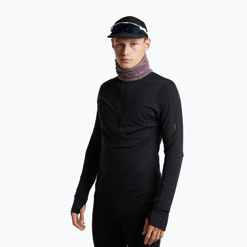 Multifunkčná šatka icebreaker Flexi Chute grey plum 2