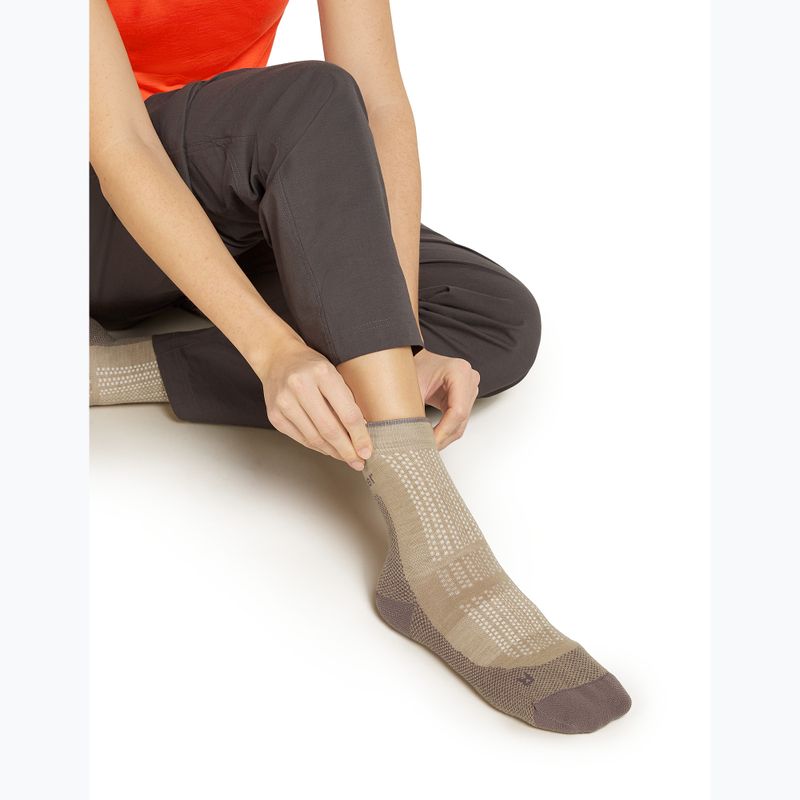 Dámske ponožky Icebreaker Merino Hike+ Ultralight Quarter pink quartz/porcini 4