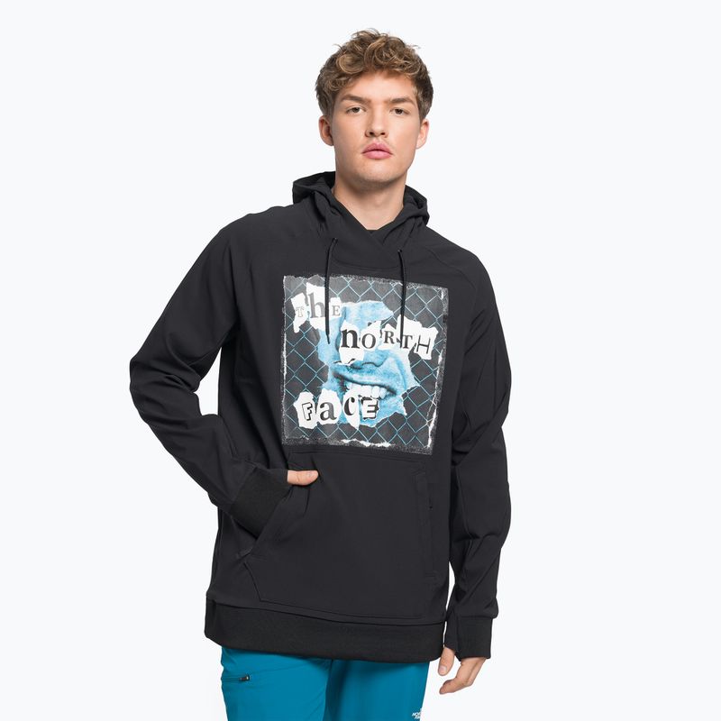 Pánska trekingová mikina The North Face Printed Tekno Hoodie black NF0A7ZUHKY41