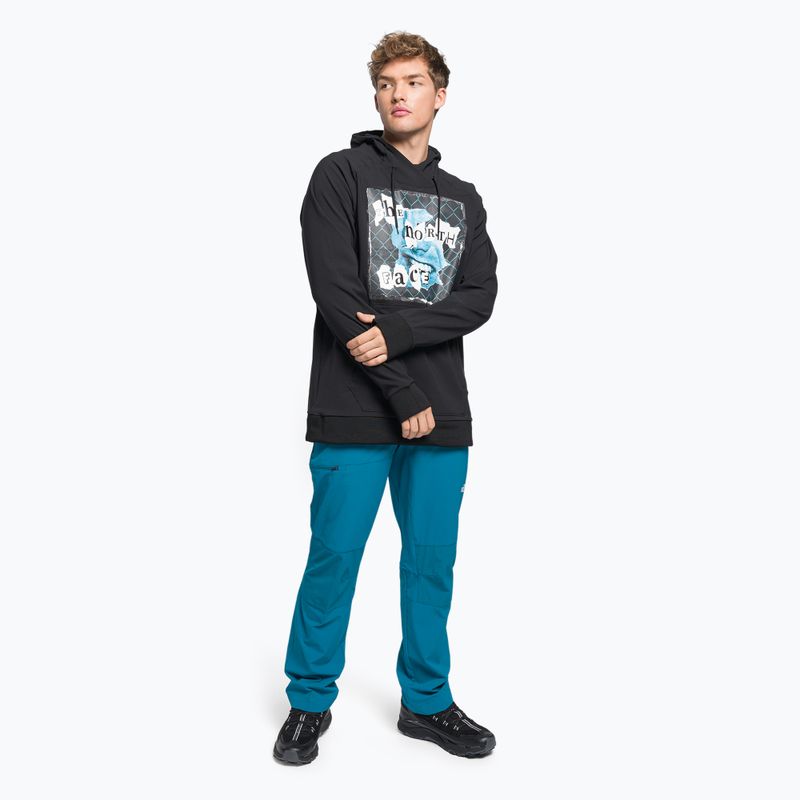 Pánska trekingová mikina The North Face Printed Tekno Hoodie black NF0A7ZUHKY41 2
