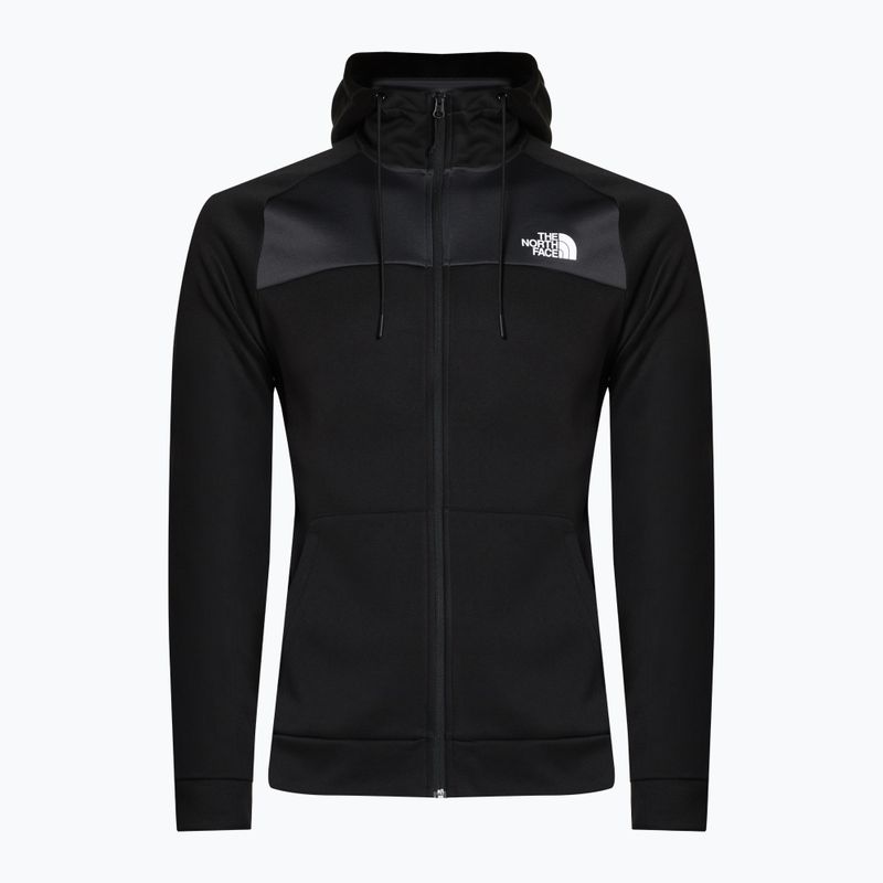 Pánska trekingová mikina The North Face Reaxion Fleece F/Z Hoodie čierno-šedá NFA7Z9OKT1