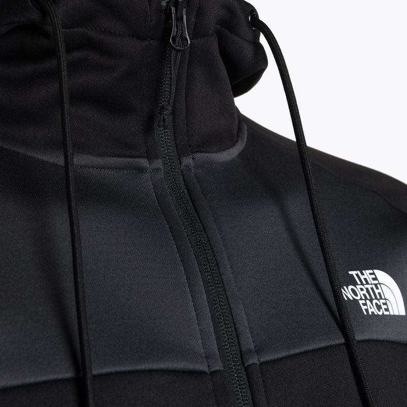 Pánska trekingová mikina The North Face Reaxion Fleece F/Z Hoodie čierno-šedá NFA7Z9OKT1 4