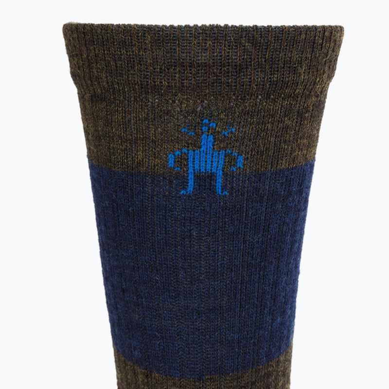 Smartwool Everyday Blocked Stripe Crew zeleno-modré trekingové ponožky SW001940D11 3