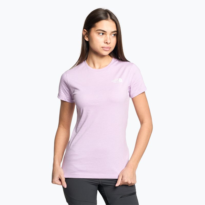 Dámske trekingové tričko The North Face Outdoor Graphic SS purple NF0A827M
