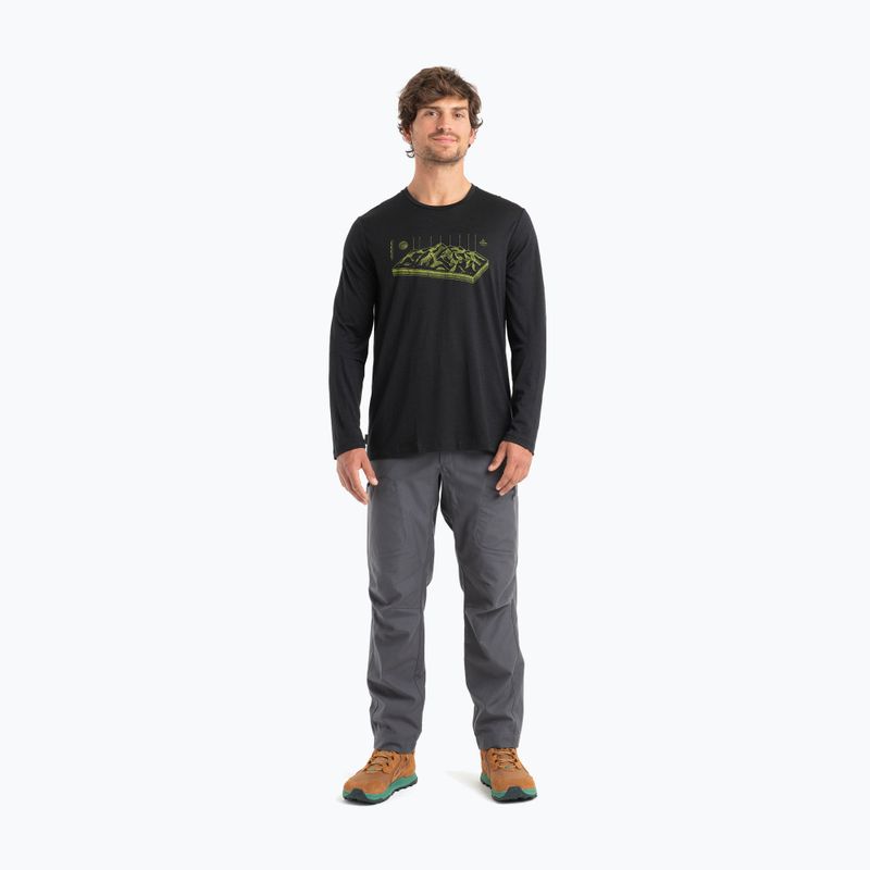 Pánske termoakčné tričko icebreaker Merino 150 Tech Lite II Tee Alps 3D black 4
