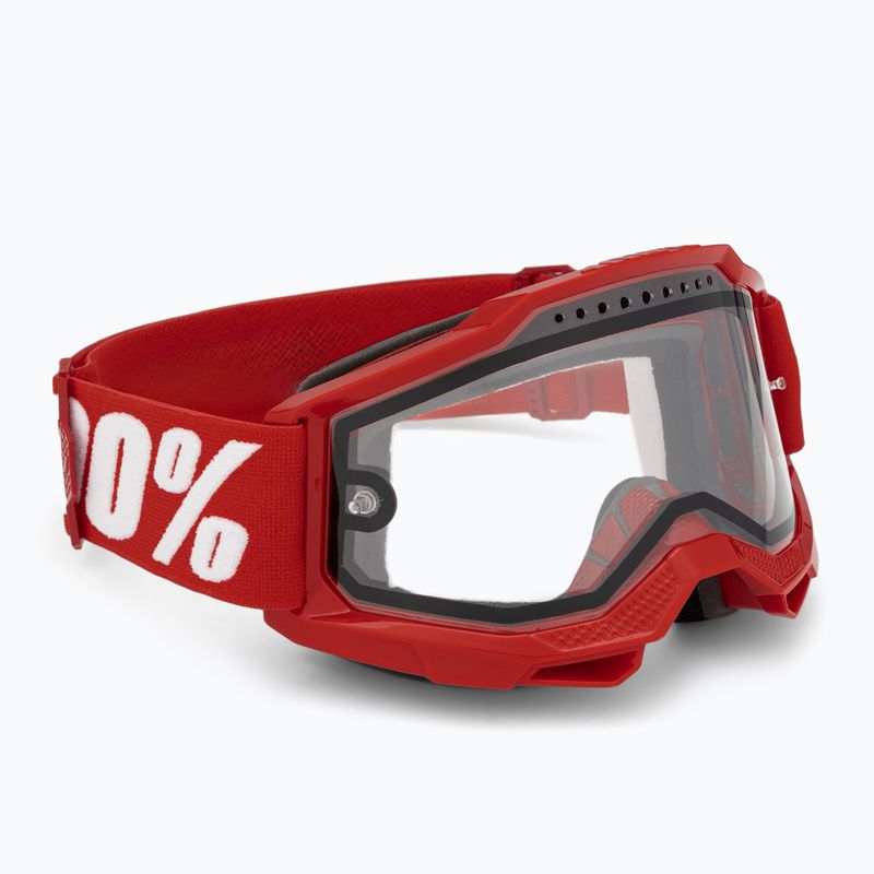 Cyklistické okuliare 100% Accuri 2 Enduro MTB neon/red/clear