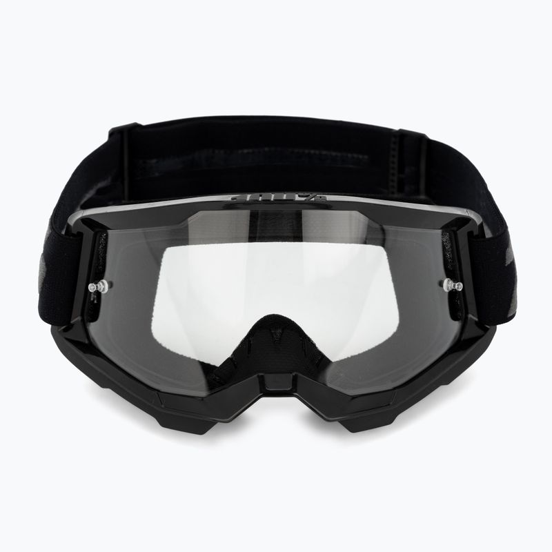 Pánske cyklistické okuliare 100% Strata 2 black/clear 50027-00001 2