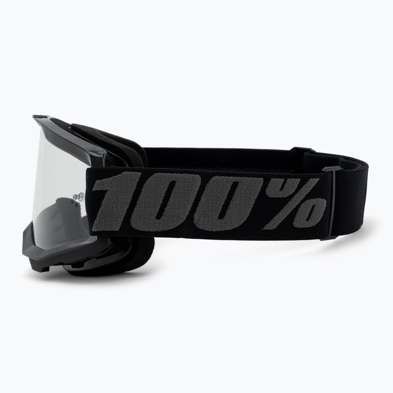 Pánske cyklistické okuliare 100% Strata 2 black/clear 50027-00001 4