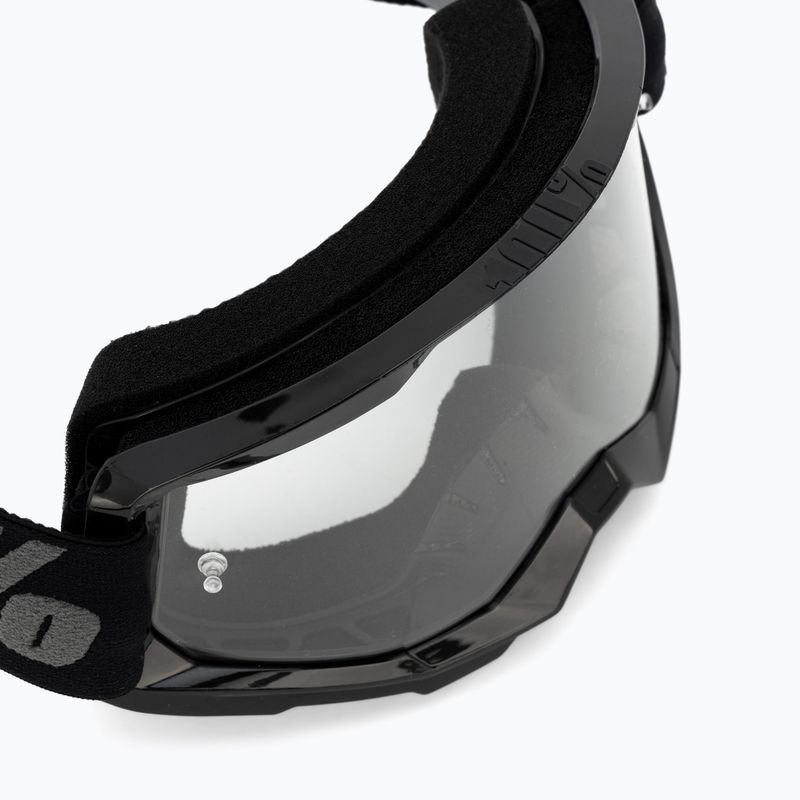 Pánske cyklistické okuliare 100% Strata 2 black/clear 50027-00001 5