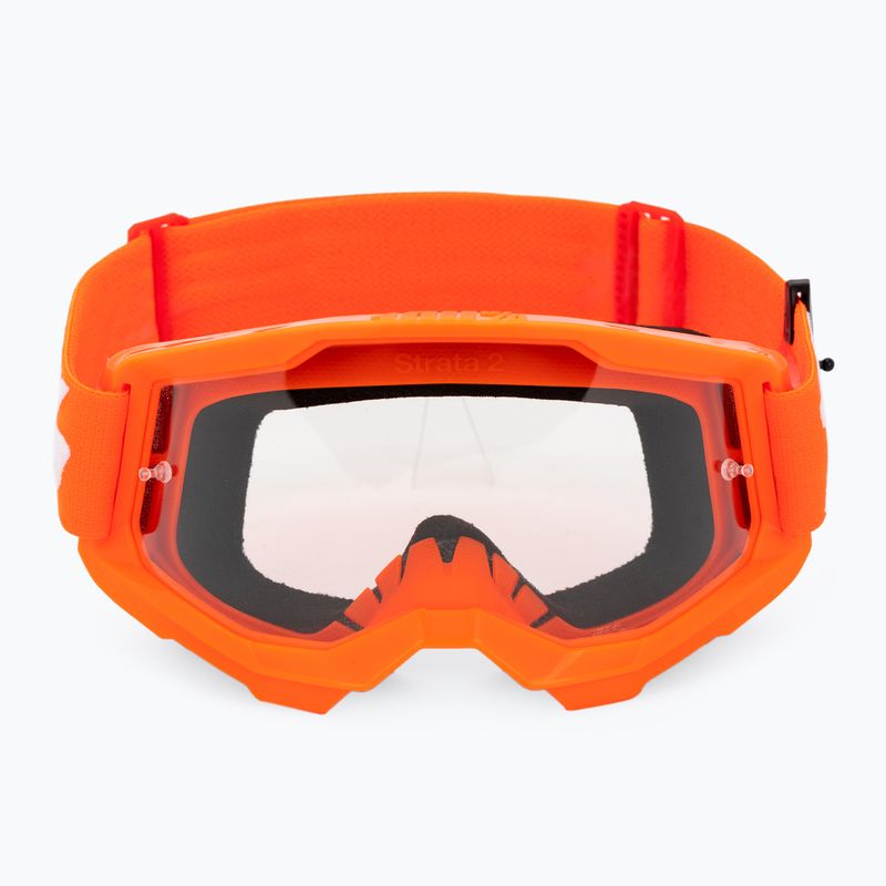 Pánske cyklistické okuliare 100% Strata 2 orange/clear 50027-00005 2