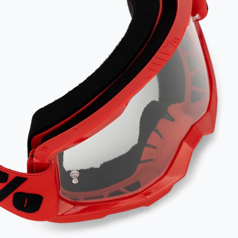 Pánske cyklistické okuliare 100% Strata 2 red/clear 50027-00004 5
