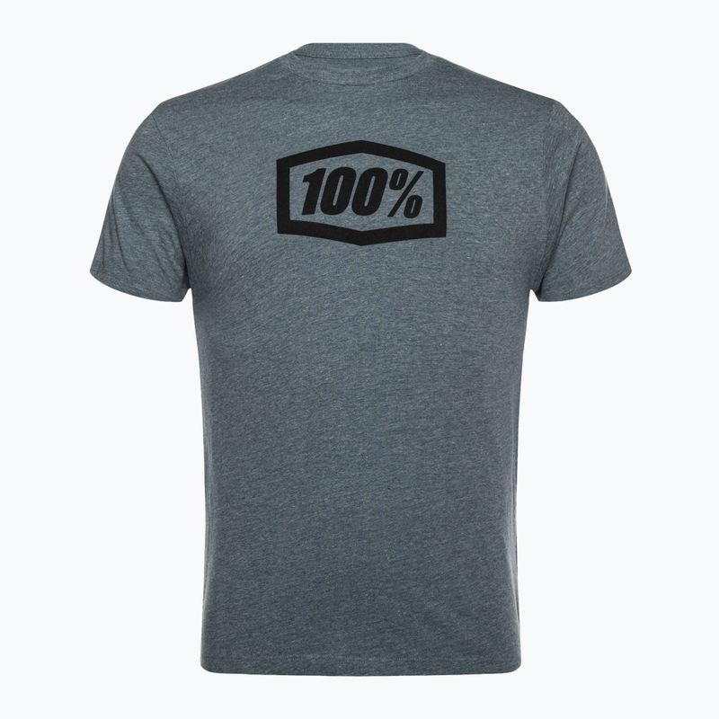 Pánsky cyklistický dres 100% Icon Tee sivý 20000-00028