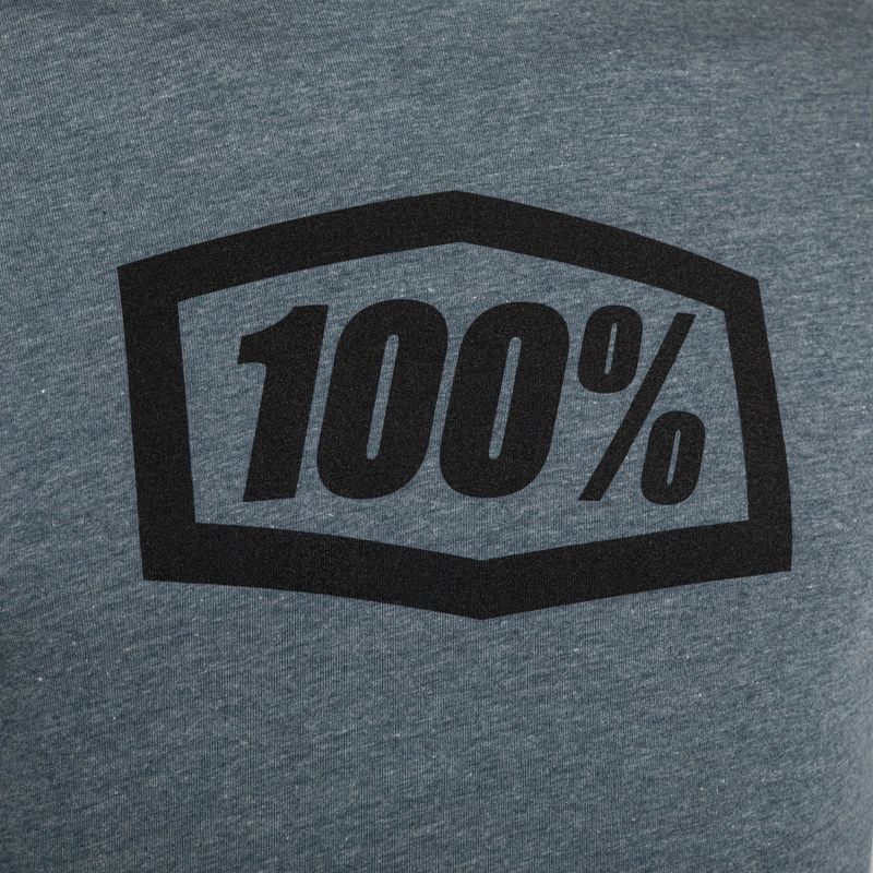 Pánsky cyklistický dres 100% Icon Tee sivý 20000-00028 3
