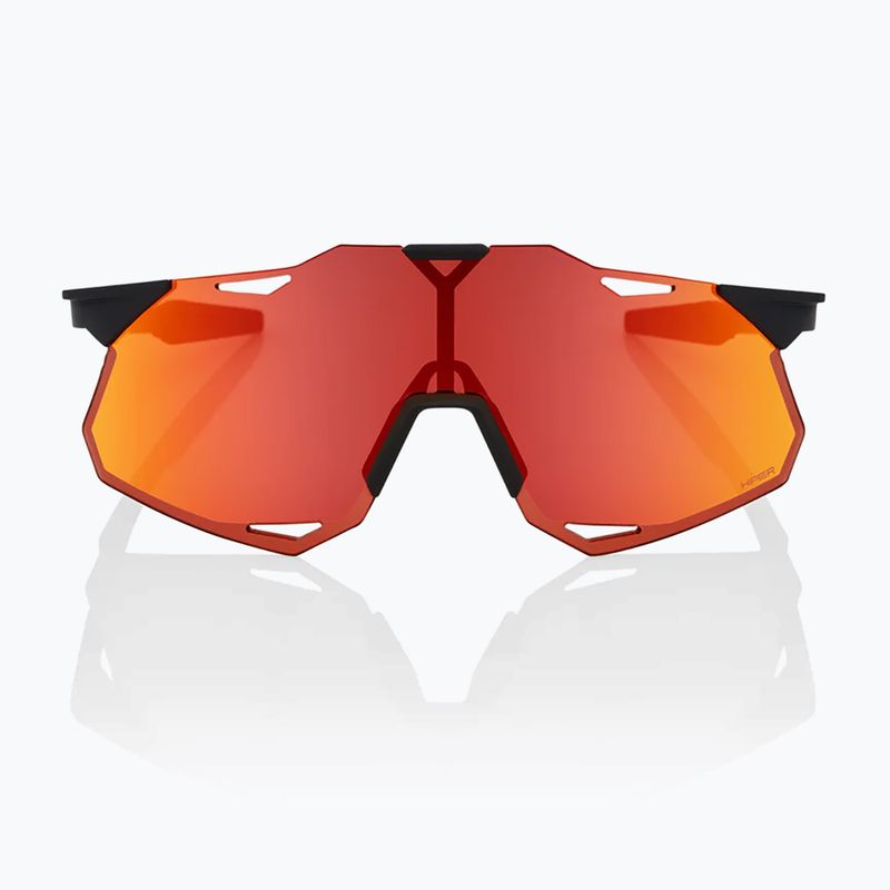 Slnečné okuliare 100% Hypercraft XS soft tact black/hiper red multilayer mirror 2