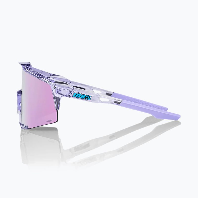 Slnečné okuliare 100% Speedcraft polished translucent lavender/hiper lavender mirror 3