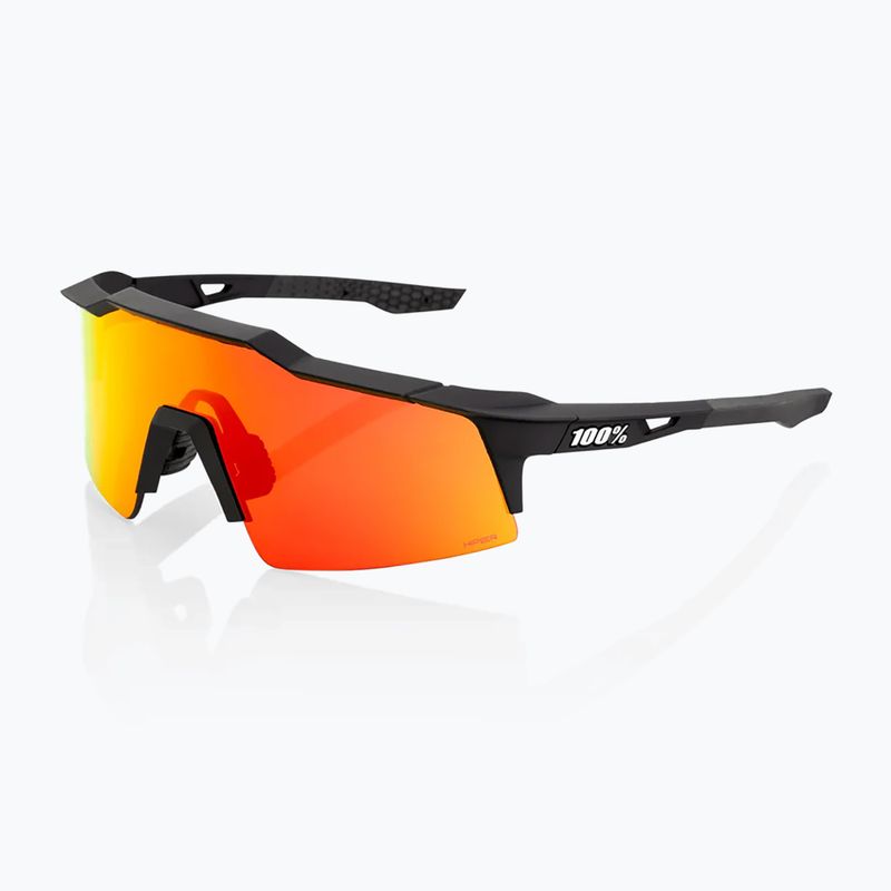 100% Speedcraft SL soft tact čierne/červené viacvrstvové zrkadlové slnečné okuliare
