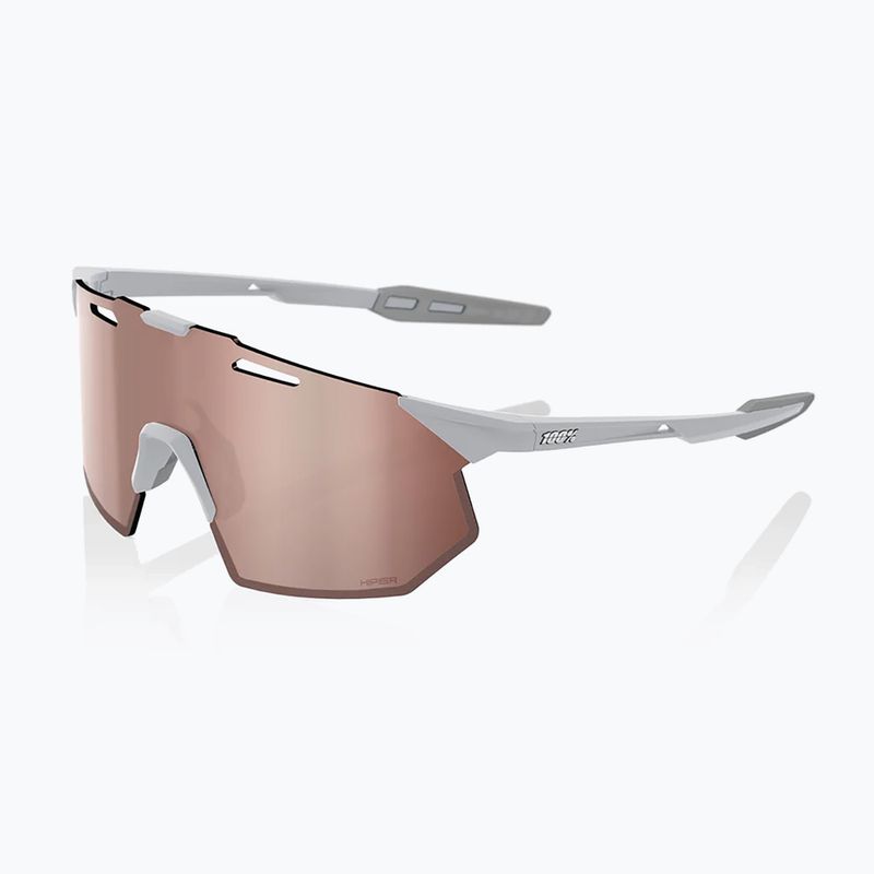 Slnečné okuliare 100% Hypercraft SQ matte stone grey/hiper crimson silver mirror