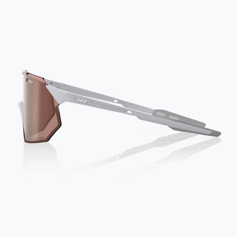Slnečné okuliare 100% Hypercraft SQ matte stone grey/hiper crimson silver mirror 3