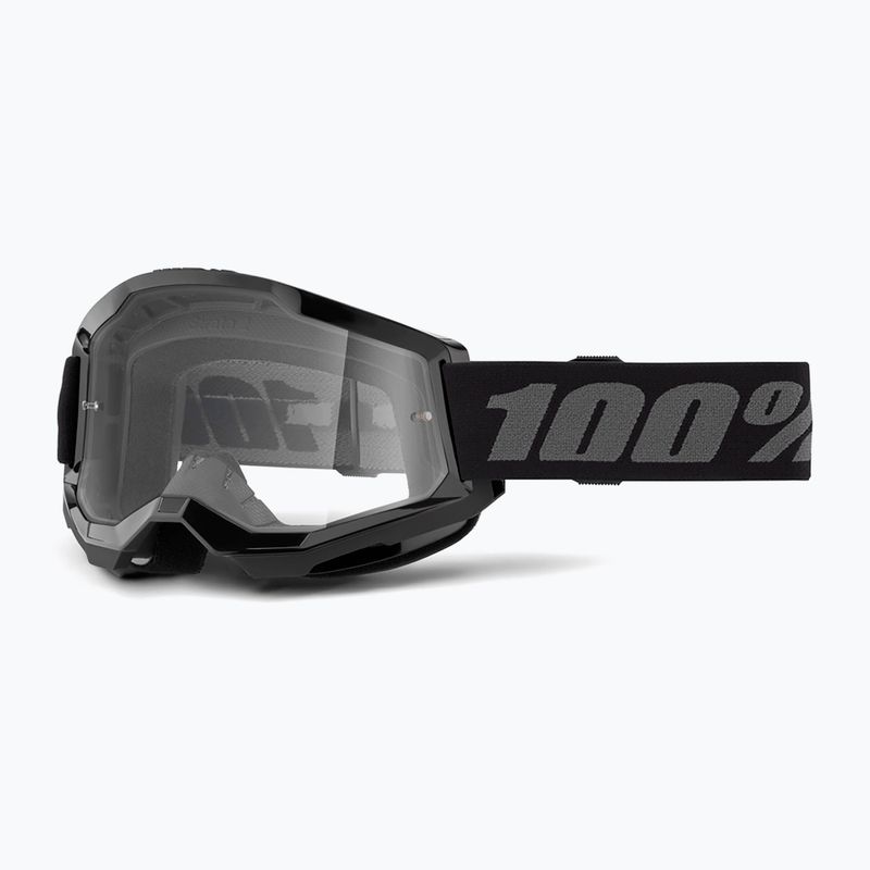 Cyklistické okuliare detské 100% Strata 2 Junior black/clear 5
