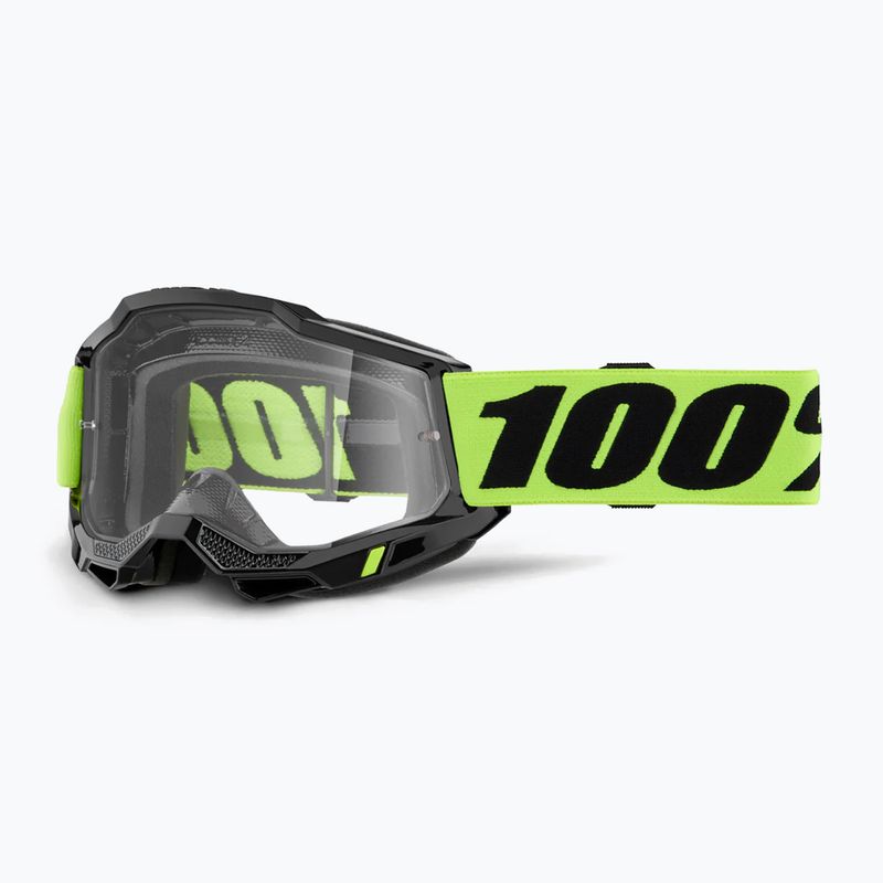 Detské cyklistické okuliare 100% Accuri 2 Junior neon yellow/clear