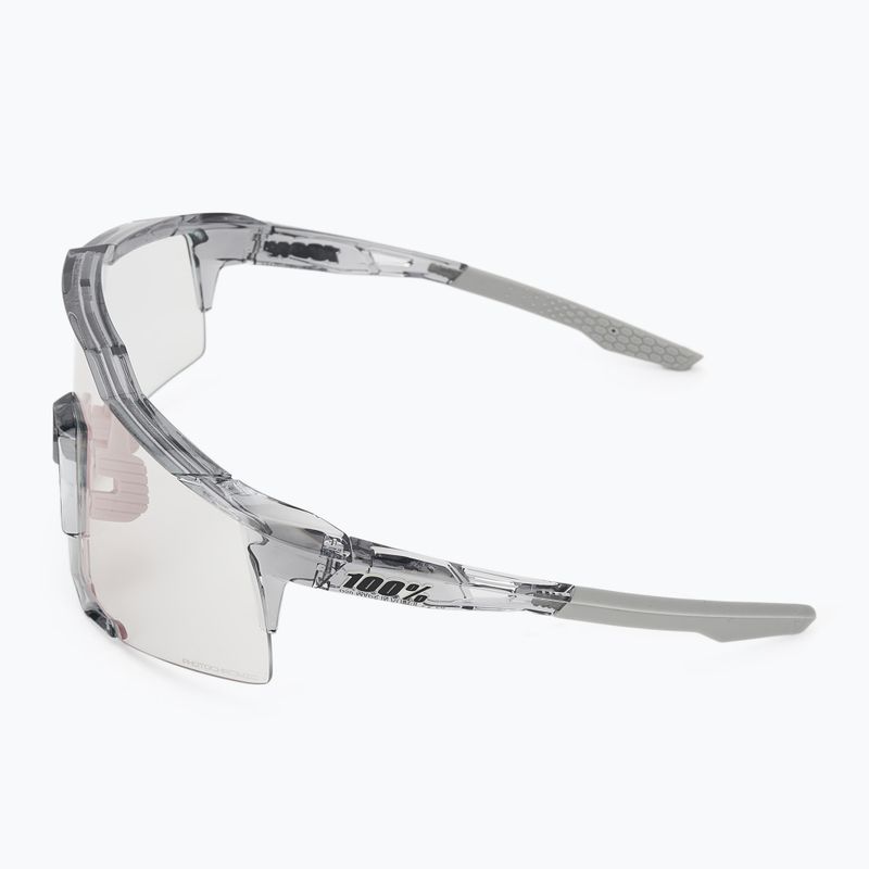 Slnečné okuliare 100% Speedcraft polished translucent grey/rose gold mirror photochrom 4