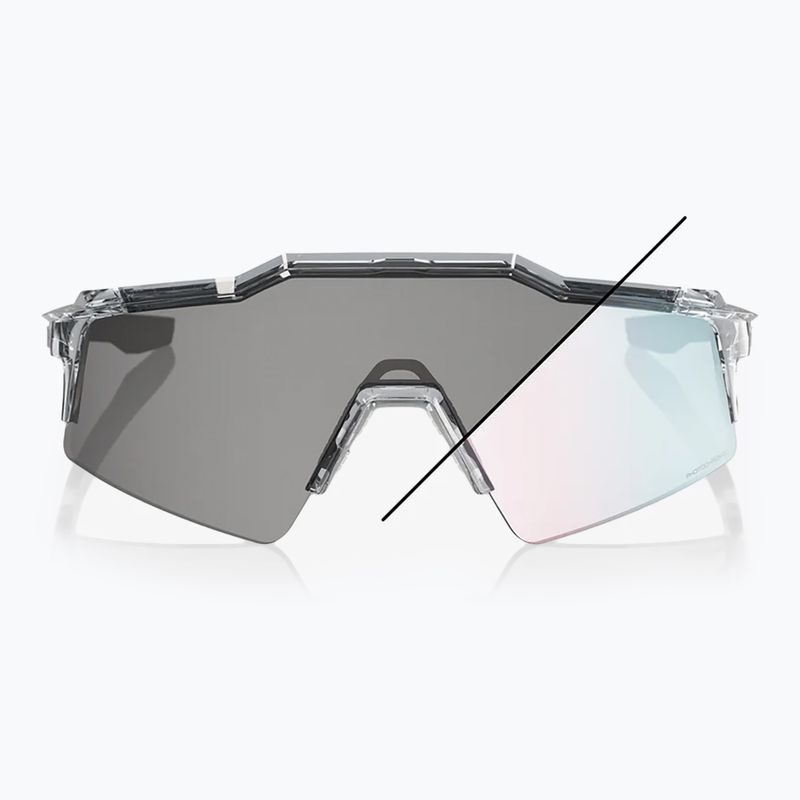 Slnečné okuliare 100% Speedcraft SL polished translucent grey/rose gold mirr photochr 8