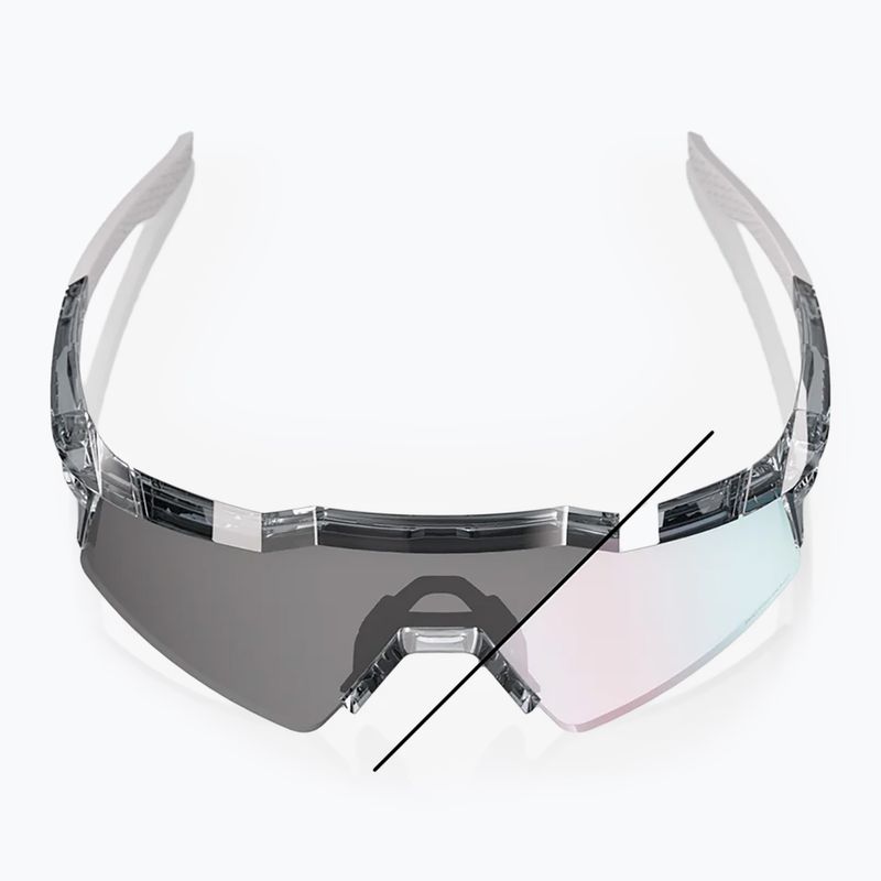 Slnečné okuliare 100% Speedcraft SL polished translucent grey/rose gold mirr photochr 10