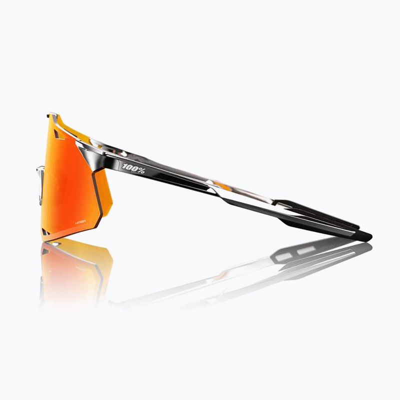 Slnečné okuliare 100% Hypercraft black chrome/hiper red mirror 3