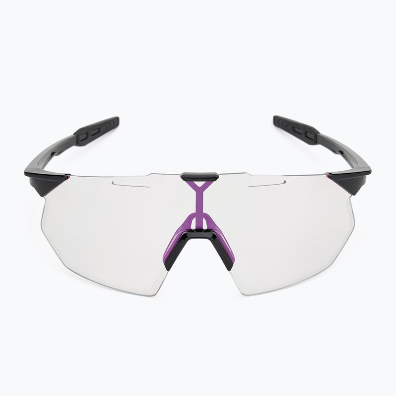 Slnečné okuliare 100% Hypercraft SQ gloss black/photochromic purple mirror 3