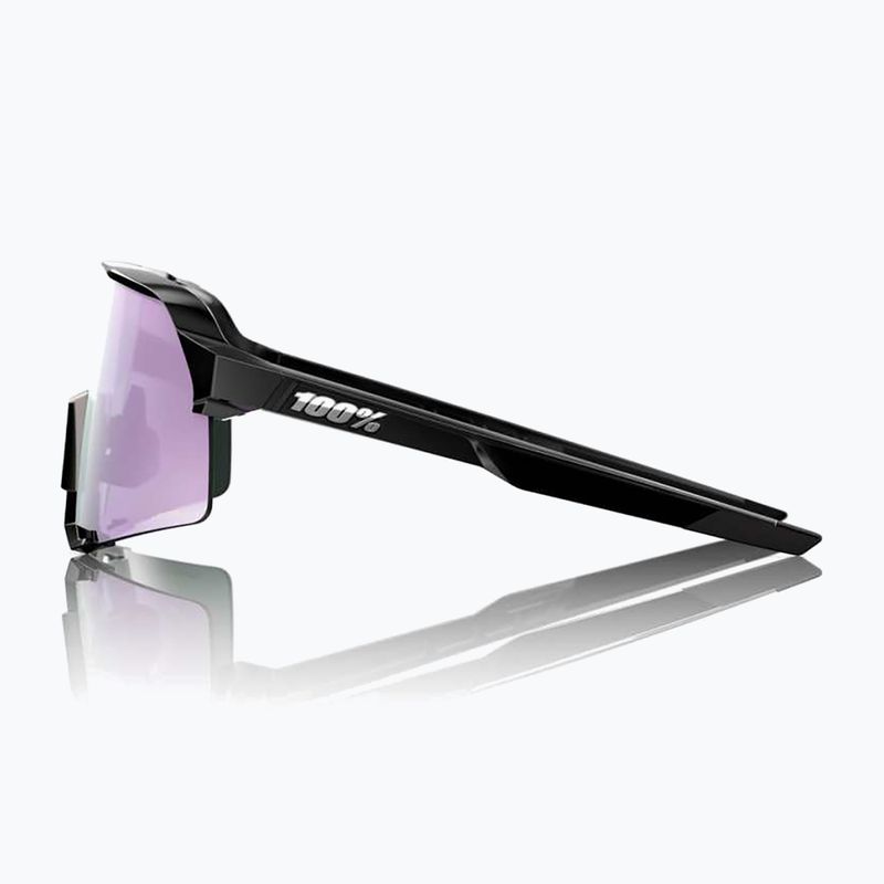 Slnečné okuliare 100% S3 polished black/hiper polarized lavender mirror 3