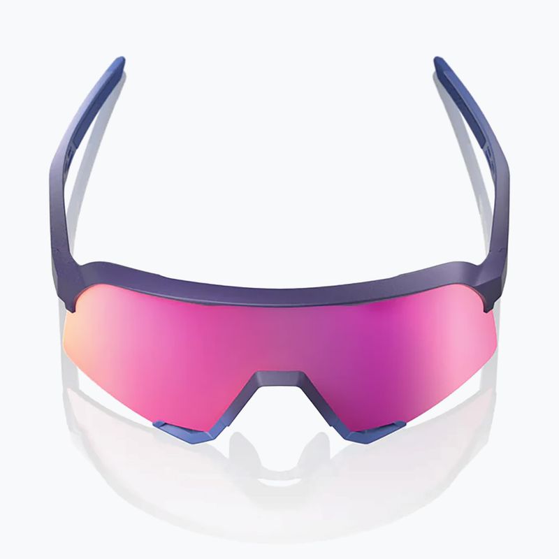 Slnečné okuliare 100% S3 satin storm metallic/purple mirror 3