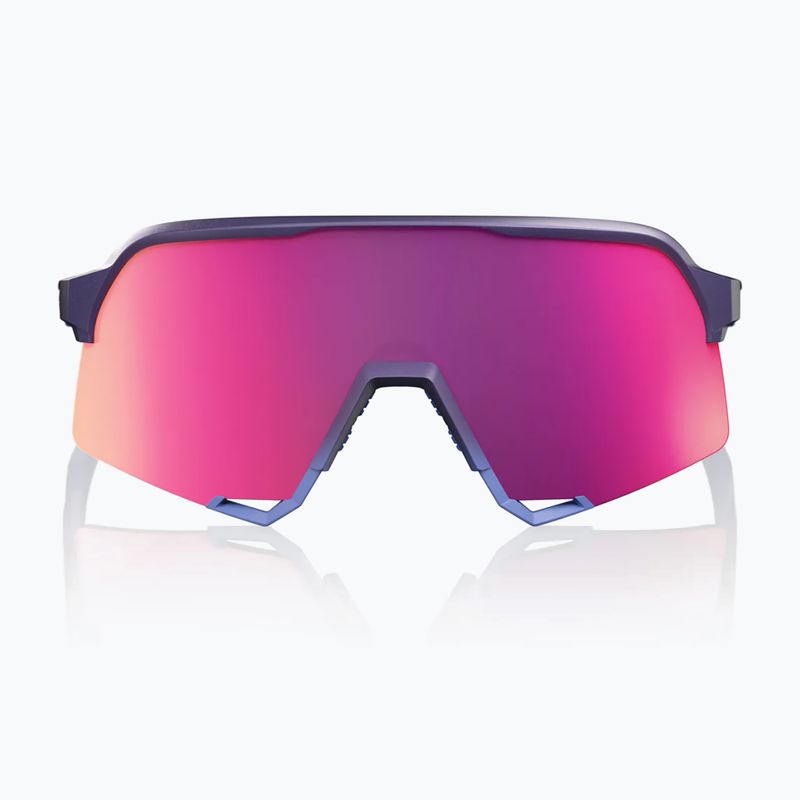 Slnečné okuliare 100% S3 satin storm metallic/purple mirror 4
