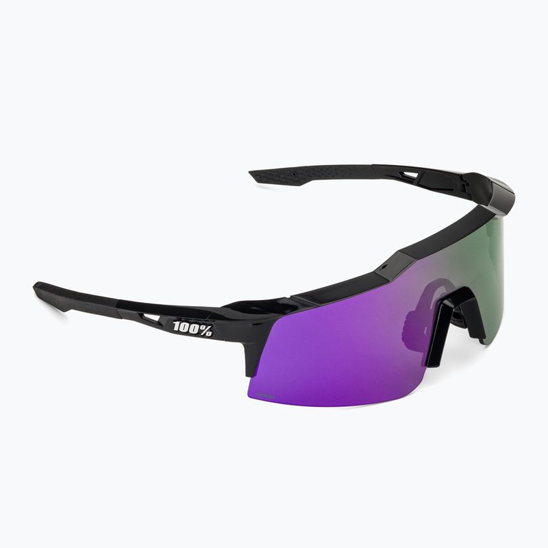 Slnečné okuliare 100% Speedcraft SL polished black/hiper polarized lavender mirror 2