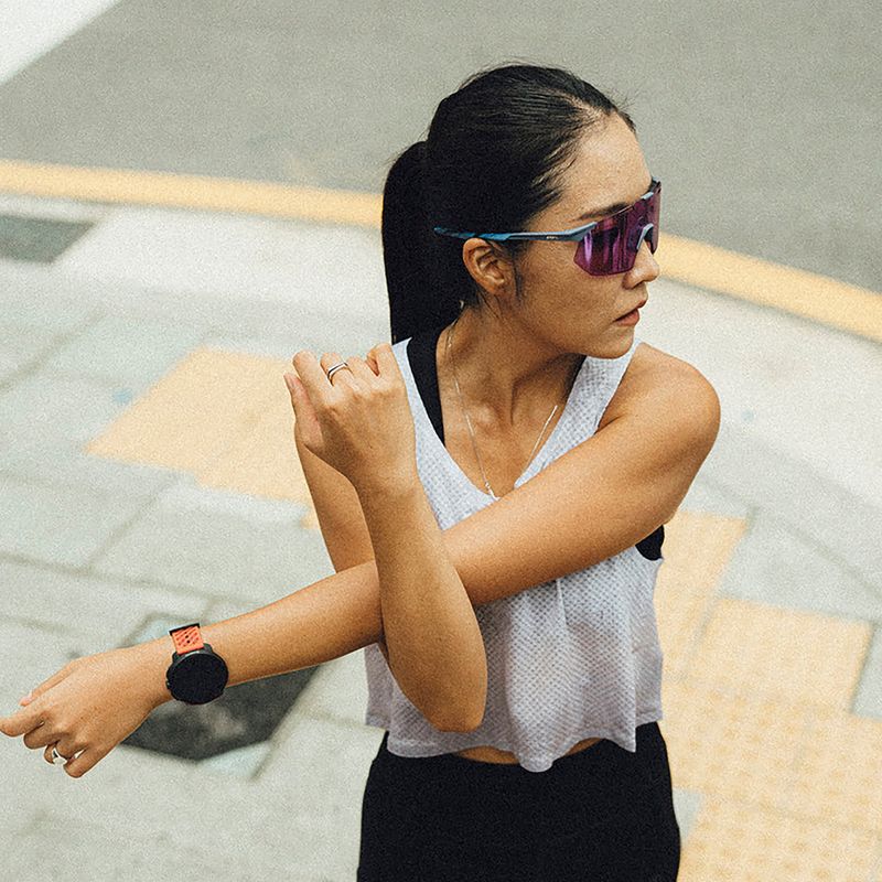 Slnečné okuliare 100% Hypercraft SQ satin storm metallic/purple mirror 5