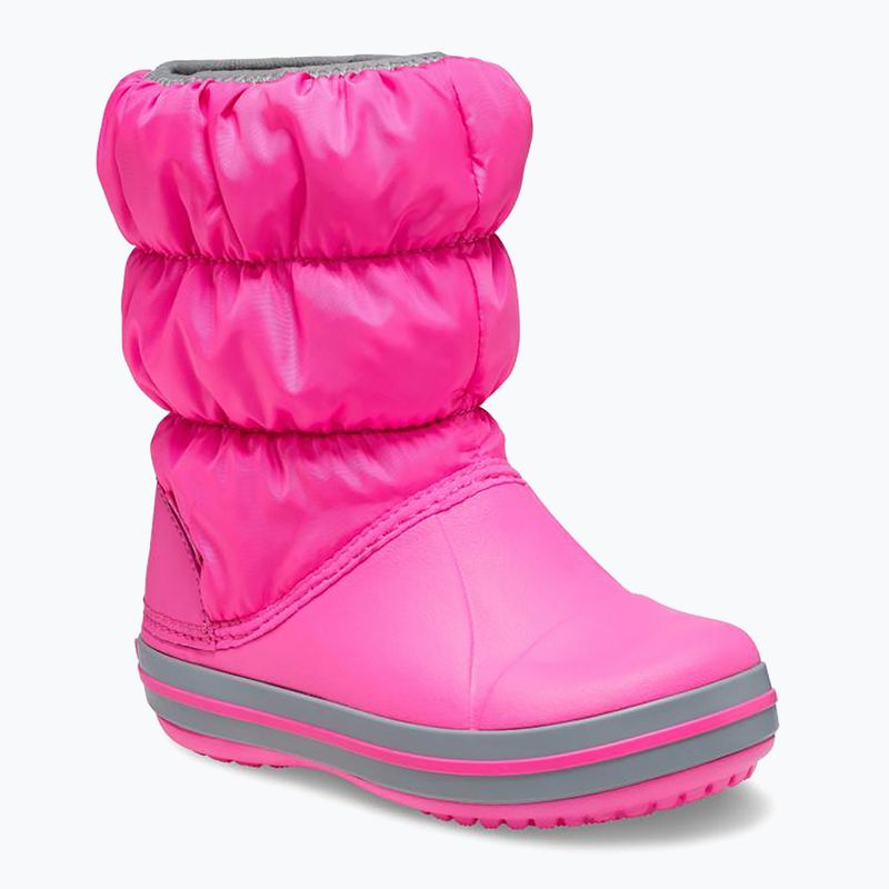 Detské snehové topánky Crocs Winter Puff electric pink/light grey 8