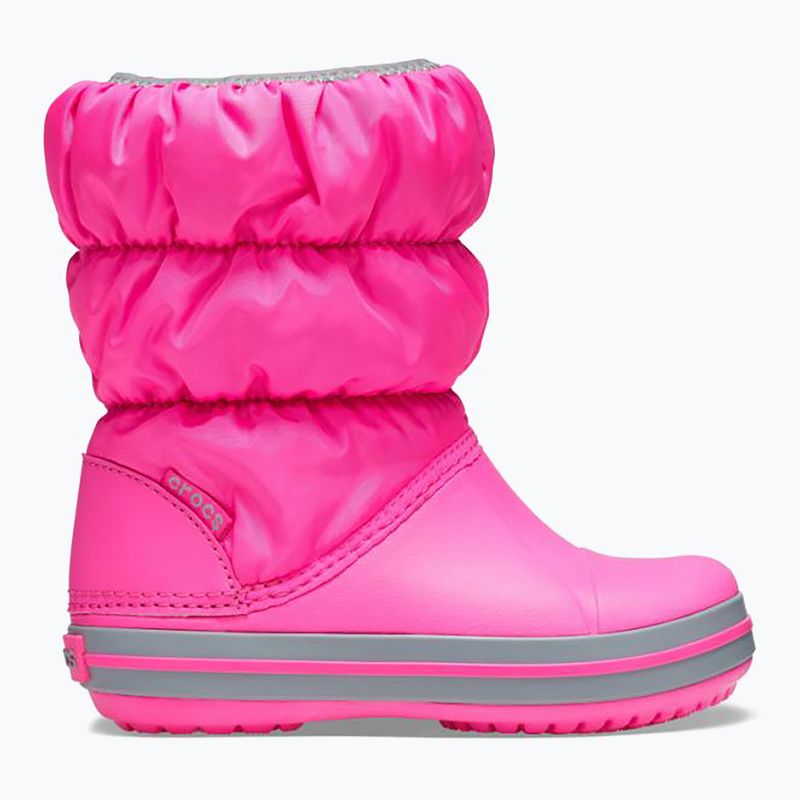 Detské snehové topánky Crocs Winter Puff electric pink/light grey 9