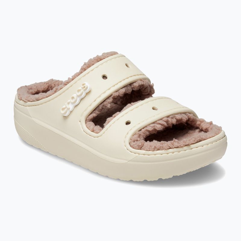 Šľapky Crocs Classic Cozzzy Sandal bone/mushroom 8