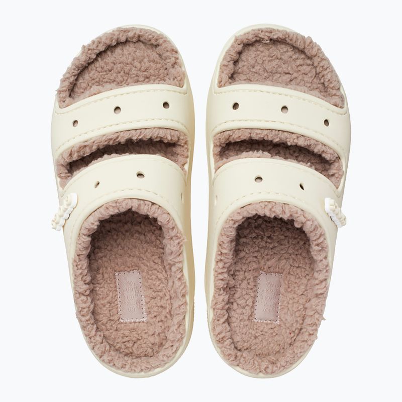 Šľapky Crocs Classic Cozzzy Sandal bone/mushroom 12