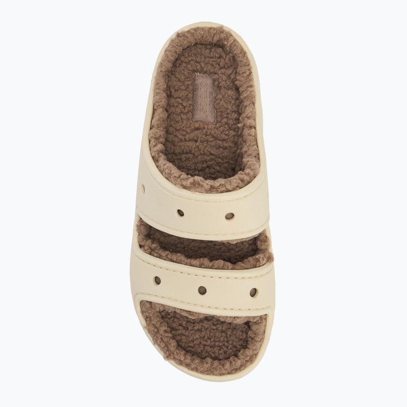 Šľapky Crocs Classic Cozzzy Sandal bone/mushroom 5