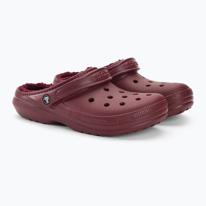 Žabky Crocs Classic Lined Clog bordeaux 5