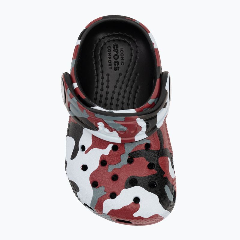 Crocs Classic Camo Clog Toddler žabky black/red 6